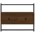 Meuble TV mural chêne marron 60,5x30x51 cm bois d'ingénierie