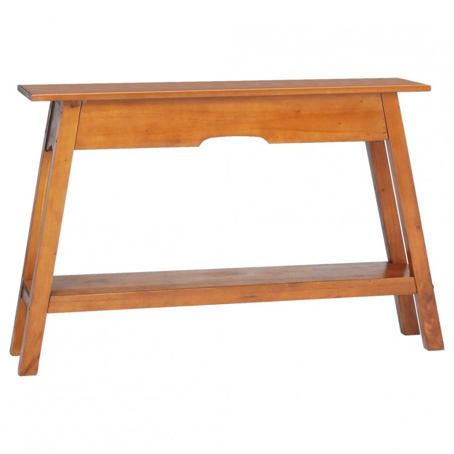 Table console 110x30x75 cm bois massif d'acajou