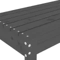 Banc de jardin gris 80x38x45 cm bois massif de pin