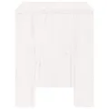 Tabourets de jardin 2 pcs blanc 40x36x45 cm bois massif de pin