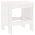 Tabourets de jardin 2 pcs blanc 40x36x45 cm bois massif de pin