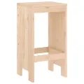 Tabourets de bar 2 pcs 40x36x75 cm bois massif de pin