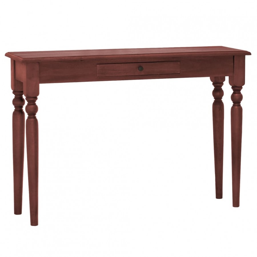 Table console Marron classique 110x30x75cm Bois d'acajou massif