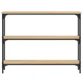 Table console chêne sonoma 100x22,5x75 cm bois d'ingénierie
