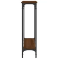 Table console chêne marron 75x22,5x75 cm bois d'ingénierie