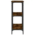 Table console chêne fumé 100x29x75 cm bois d'ingénierie