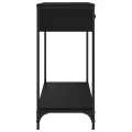 Table console noir 75x34,5x75 cm bois d'ingénierie