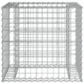 Banc de jardin avec panier en gabion bois massif de douglas
