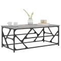 Table basse Sonoma gris 100x50x40 cm Bois d'ingénierie