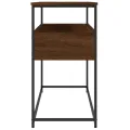 Table console chêne marron 100x40x75 cm bois d'ingénierie