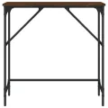 Table console chêne marron 75x32x75 cm bois d'ingénierie