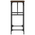 Table console chêne marron 75x32x75 cm bois d'ingénierie
