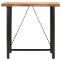 Table de bar 110x55x107 cm bois massif de manguier et fer