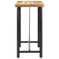 Table de bar 110x55x107 cm bois massif de manguier et fer