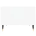 Table basse Blanc 60x50x36,5 cm Bois d'ingénierie