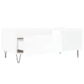 Table basse Blanc 90x50x36,5 cm Bois d'ingénierie