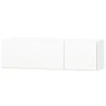 Meuble TV 2 pcs Aggloméré 120 x 40 x 34 cm Blanc brillant