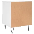 Table de chevet Blanc 40x35x50 cm Bois d’ingénierie