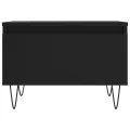 Tables basses 2 pcs noir 50x46x35 cm bois d'ingénierie