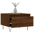 Tables basses 2 pcs chêne marron 50x46x35 cm bois d'ingénierie