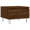 Tables basses 2 pcs chêne marron 50x46x35 cm bois d'ingénierie