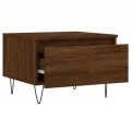 Tables basses 2 pcs chêne marron 50x46x35 cm bois d'ingénierie