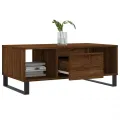 Table basse Chêne marron 90x50x36,5 cm Bois d'ingénierie
