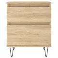 Table de chevet chêne sonoma 40x35x50 cm bois d’ingénierie