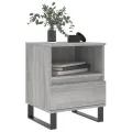 Table de chevet sonoma gris 40x35x50 cm bois d’ingénierie