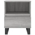 Table de chevet sonoma gris 40x35x50 cm bois d’ingénierie