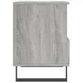 Table de chevet sonoma gris 40x35x50 cm bois d’ingénierie