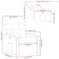 Fauteuil inclinable Rouge bordeaux Tissu