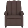 Fauteuil inclinable Marron foncé Tissu