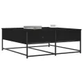Table basse noir 100x99x40 cm bois d'ingénierie