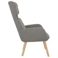 Chaise de relaxation Gris clair Velours
