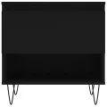 Tables basses 2 pcs noir 50x46x50 cm bois d'ingénierie