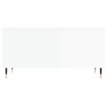 Table basse Blanc brillant 90x44,5x45 cm Bois d'ingénierie