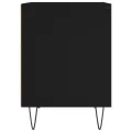 Tables de chevet 2 pcs noir 40x35x50 cm bois d’ingénierie