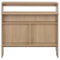 Table de bar avec 2 dessus de table Chêne 130 x 40 x 120 cm