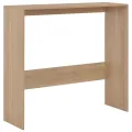 Table de bar avec 2 dessus de table Chêne 130 x 40 x 120 cm