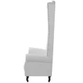 Chaise à dossier haut Blanc Similicuir