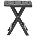 Table pliable de jardin anthracite 45x43x50 cm plastique
