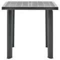 Table de jardin Anthracite 80x75x72 cm Plastique