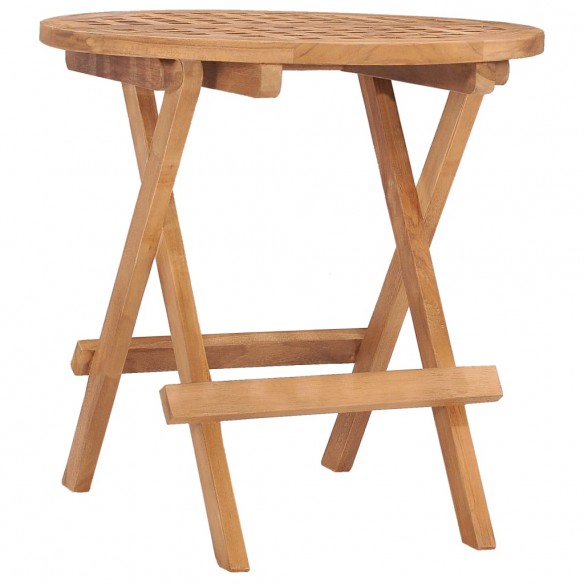 Table pliable de jardin 50x50x50 cm Bois de teck solide