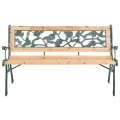 Banc de jardin 122 cm Bois