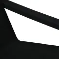 Chaise de relaxation avec repose-pied Noir Tissu