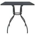 Table de jardin anthracite 80x80x72,5 cm Treillis d'acier