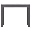Bancs de jardin 2 pcs Moka Plastique