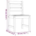 Chaises de jardin 6 pcs Bois de teck solide