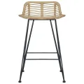 Chaises de bar lot de 2 rotin Naturel